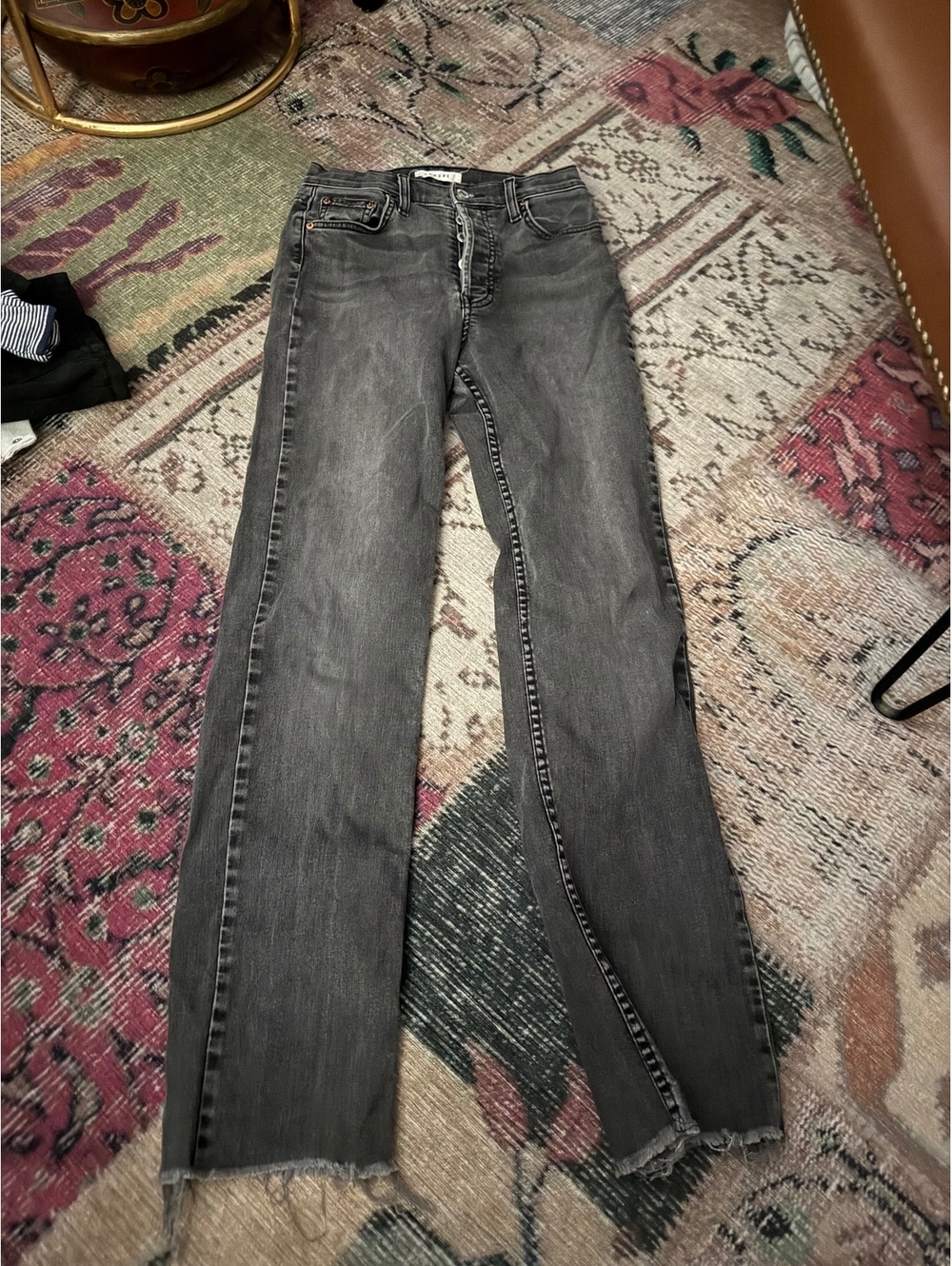 Los Angeles Black black denim jeans Comune size 26 washed